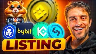  HAMSTER KOMBAT LISTING sur BINANCE ? [ BYBIT BITGET KUCOIN CRYPTO.COM ]