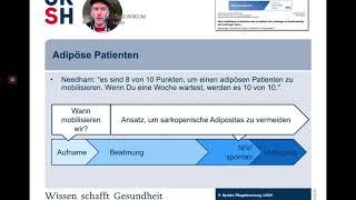 Schwierige Situationen in der Frühmobilisierung: Adipositas (12 Min)