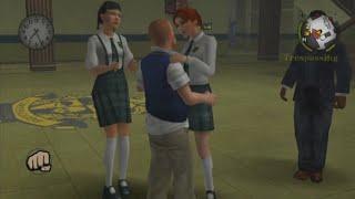 BULLY | Jimmy Kissing Angie and Christy at the same time! (PS3 1080p)