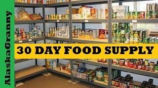 30 Day Food Supply- Common Foods To Stockpile Essential Foods