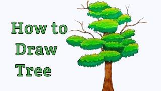 How to Draw a Tree Easily | Step-by-Step Drawing Tutorial for Beginners