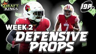 Expert NFL Prop Picks: Best Week 2 DraftKings Defensive Player Bets