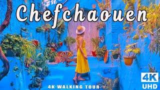 CHEFCHAOUEN  MOST BEAUTIFUL PLACE IN MOROCCO ️ | 4K UHD Walking Tour with Captions