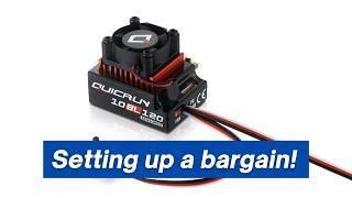 Setting up the Hobbywing Quicrun 10BL120 - an RC ESC bargain!