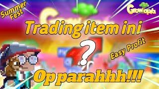 Traiding item ini Pas summer bikin ketagihan...Wajib kalian coba|Growtopia