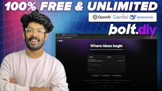 Bolt.DIY - Free Open Source AI Coder (Full Setup & Tutorial) | Access Bolt.new For Free