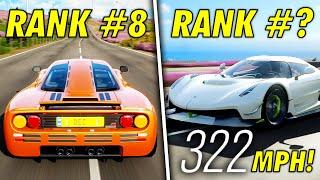 Top 10 FASTEST Cars In Forza Horizon 4 In 2021!