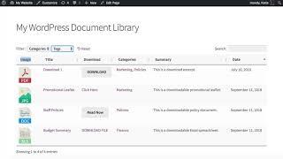 Build a WordPress Document Library with Downloads - In 20 Minutes