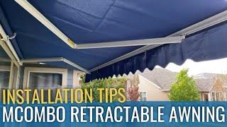 MCombo Retractable Awning - Tips