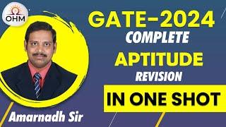 Aptitude Complete Revision in One Shot | GATE 2024 | OHM Institute | GATE Live