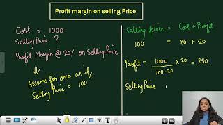 Profit Margin on selling price with example  #hindi  ||by CA Swati Gupta