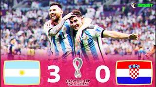 Argentina 3-0 Croatia - World Cup 2022 Semi-Final - Messi & Álvarez Defeat Modrić - [EC] - FHD