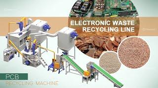 Electronic Waste Recycling Line | Recycling Of E Waste | PCB Recycling | E-waste Recycling Line