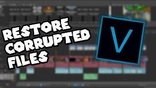 HOW TO RESTORE CORRUPTED FILES EASILY IN SONY VEGAS WORKING 2022