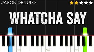 Jason Derulo - Whatcha Say | EASY Piano Tutorial