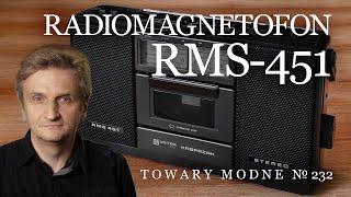 Radiomagnetofon RMS451 - stereo przystojne choć skromne [TOWARY MODNE 232]