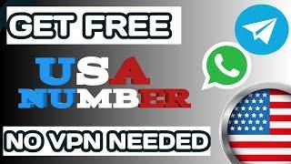 How to get FREE  USA number for Whatsapp verification | no VPN needed