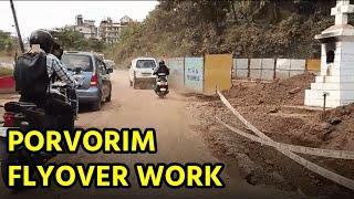 Commuters Struggle with Traffic and Dust Due to Porvorim Flyover Work||GOA365