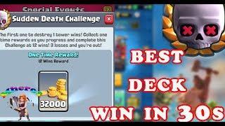 BEST DECK FOR  SUDDEN DEATH CHALLENGE [Youtube MHero1]