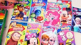 Speed Coloring Frozen, MLP, Paw Patrol! Toys and Dolls Activities for Children  Sniffycat