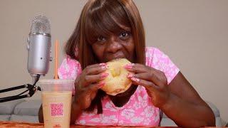 DUNKINS BAGEL EGG AND CHEESE ASMR EATING SOUNDS