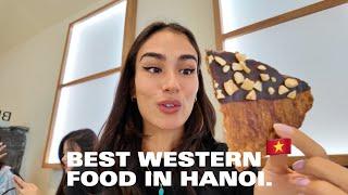 Hanoi Full Day Of Eating Western Food  Breakfast Pizza Wings and bakery