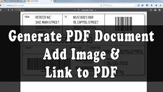 Generate PDF Document Use Image and Link in FPDF Library