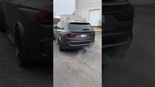 Bmw X5m with catless downpipes and Eisenmann race exhaust