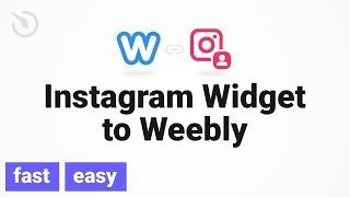 How to add Instagram app to a Weebly website