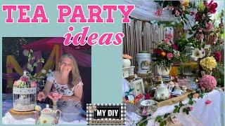 Garden Tea Party | Backyard Party | Tea Party Ideas |  Sweet 16 Party Ideas | ON THE BUDGET