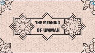 The Meaning Of Ummah