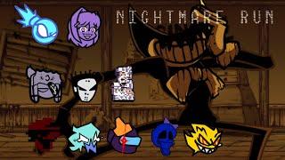 FNF - Nightmare Run But Every Turn, Another Different Character Sings It (Nightmare Run BETADCIU)