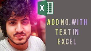 Add number with Text | Excel Trick | MUKUL JAIN