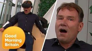 Reporter Left Terrified by Virtual Reality Simulator! | Good Morning Britain