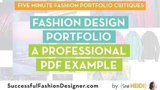 Fashion Design Portfolio: A Professional PDF Example