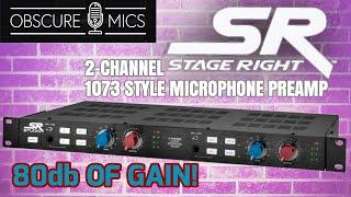 Stage Right By Monoprice 2-Channel 1073 Style Microphone Preamp - 80db Of QUIET Gain & Warmth!