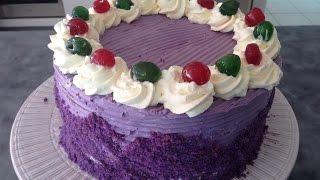 Ube Chiffon Cake