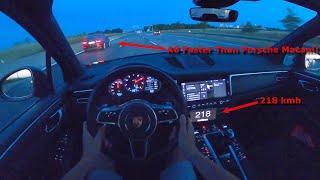 2021 PORSCHE MACAN 2.0 | 245 HP | NIGHT POV AUTOBAHN DRIVE | Munich | A6 Faster Than Macan? | ASMR