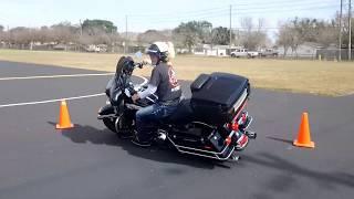 Girl Rides the hell out of this Harley