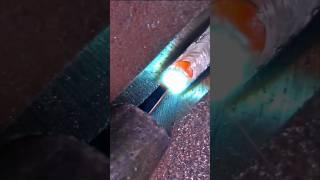 Downhill MIG Welding #shorts