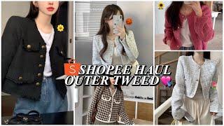 SHOPEE HAUL BLAZER & CARDIGAN TWEED MURAH BERKUALITAS  | UNDER 160K AJA BAGUS BANGET!!