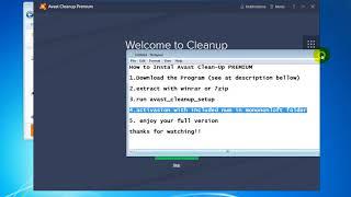 Avast Clean up for optimize your PC performance