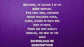 EDM Drum Sample Pack - Volume 1