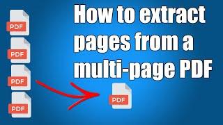 How to extract pages from a PDF