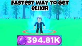 the best way to get elixir and power fast in anime punching simulator