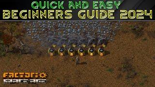 Quick BEGINNERS GUIDE 2024 For FACTORIO - Gameplay Tutorial