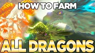 How to Farm all Dragons in Breath of the Wild - Dinraal, Naydra, & Farosh | Austin John Plays
