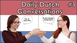 Daily Dutch conversations #3 - Meeting someone for the first time (NT2 - A1)