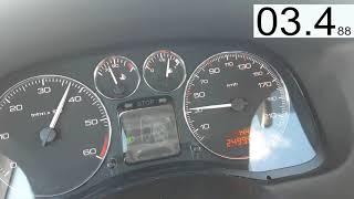 PEUGEOT 307 2.0 HDI 100KW 0-120KM/H acceleration