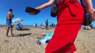 VR 360° Beach Walking |Look Around Barcelona  Beaches 19 05 2024